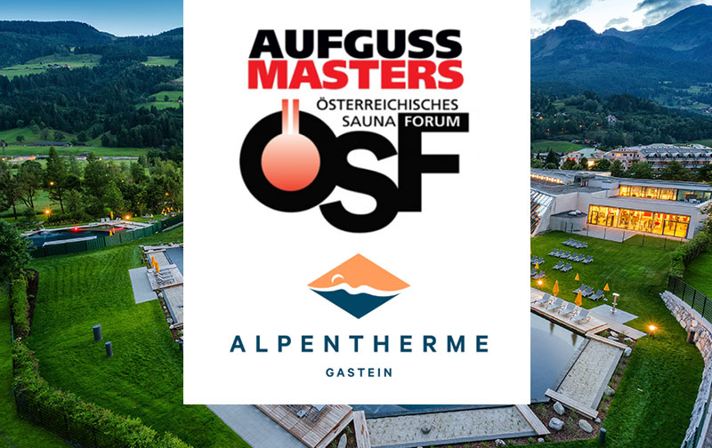 ÖSF Aufguss Masters und Alpentherme Gastein Logos